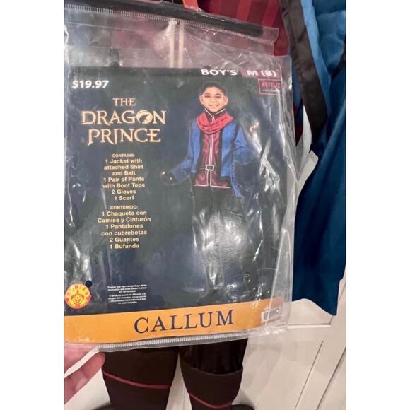 New The Dragon Prince Callum Child Costume Boys Sz M 8 Netflix Rubies Halloween - Picture 2 of 7